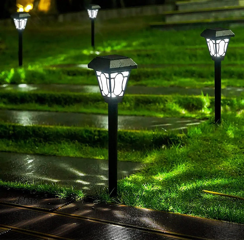 LAMTREE 48 Pack Solar Lights , Waterproof Auto Solar LED Lighting (Cool White) by Outdoor Solar Outlet