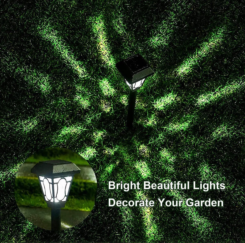 LAMTREE 48 Pack Solar Lights , Waterproof Auto Solar LED Lighting (Cool White) by Outdoor Solar Outlet