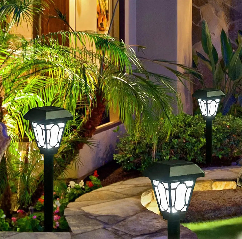 LAMTREE 48 Pack Solar Lights , Waterproof Auto Solar LED Lighting (Cool White) by Outdoor Solar Outlet