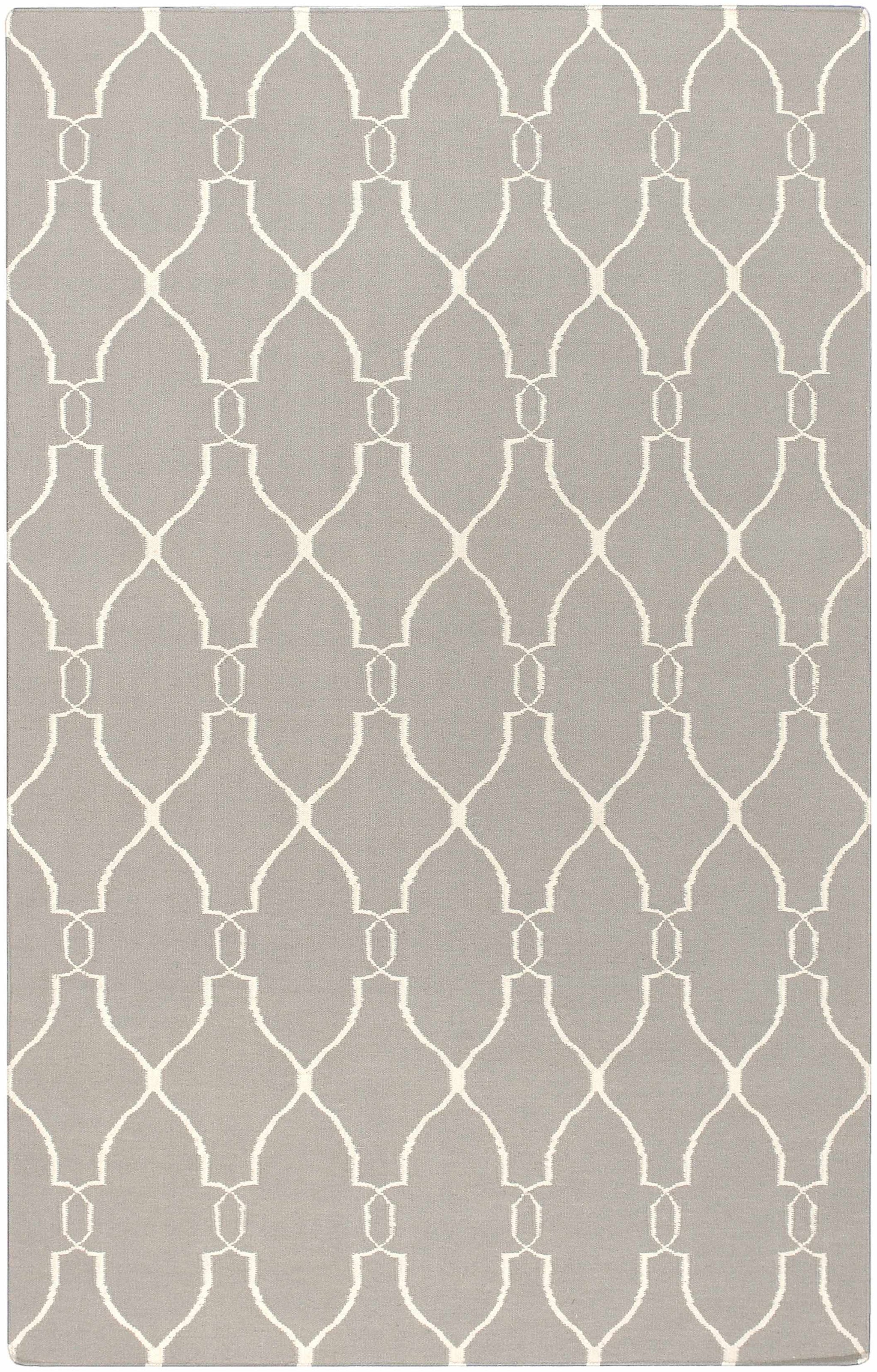 Lamy Beige Trellis Wool Rug - Clearance by Boutique Rugs