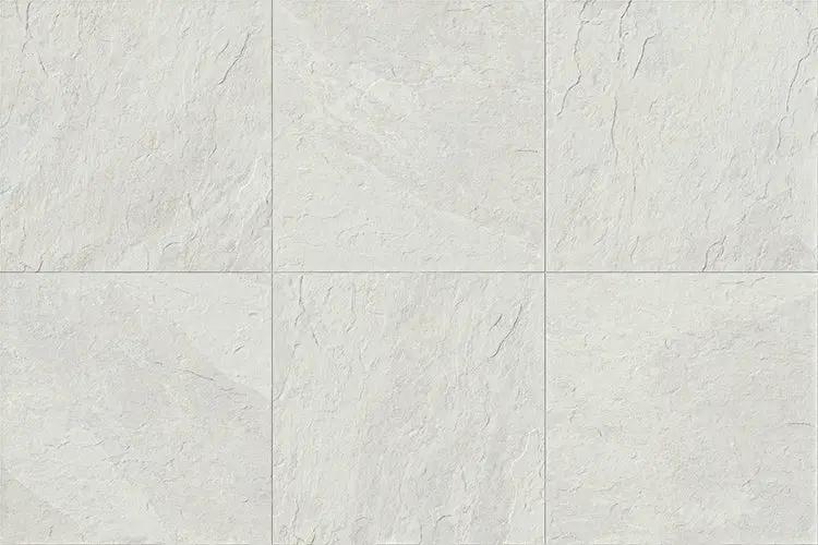 Frontier20 Montauk White Slate Look Porcelain Pavers 24x48 by landmarkceramics