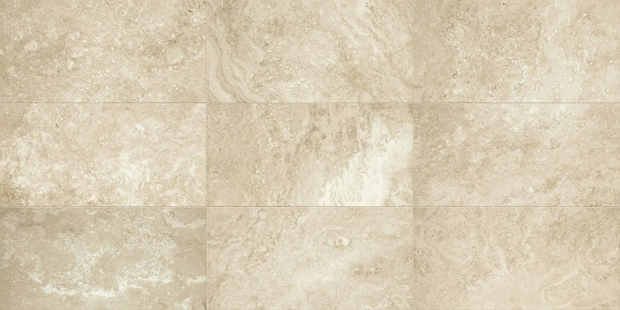 Trail Cross Cut Beige Travertine Look Porcelain Tiles 24x48 by landmarkceramics