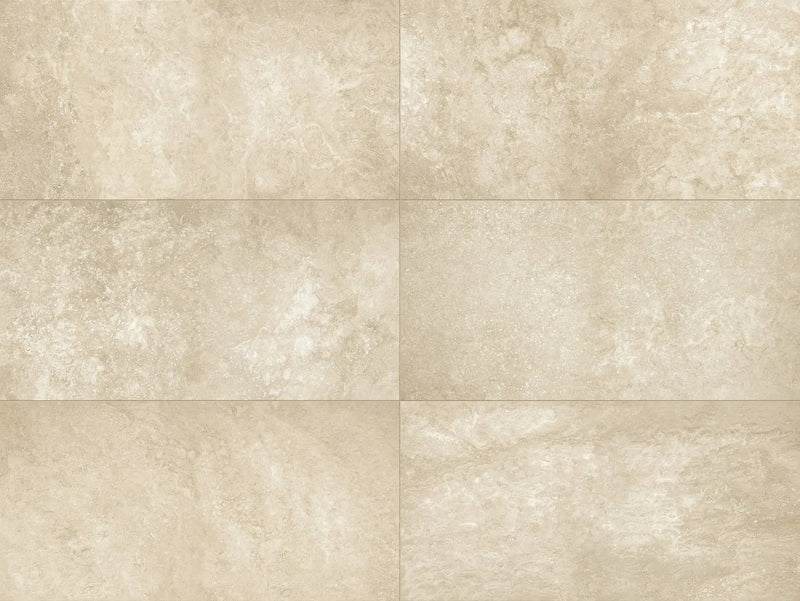 Frontier20 Travertine Select Cross Cut Beige Look Porcelain Pavers 24x24 by landmarkceramics