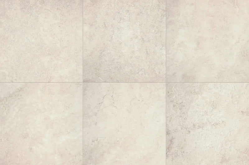 Frontier20 Travertine Select Cross Cut Pearl End Cover Look Porcelain Moldings 12x24 by landmarkceramics