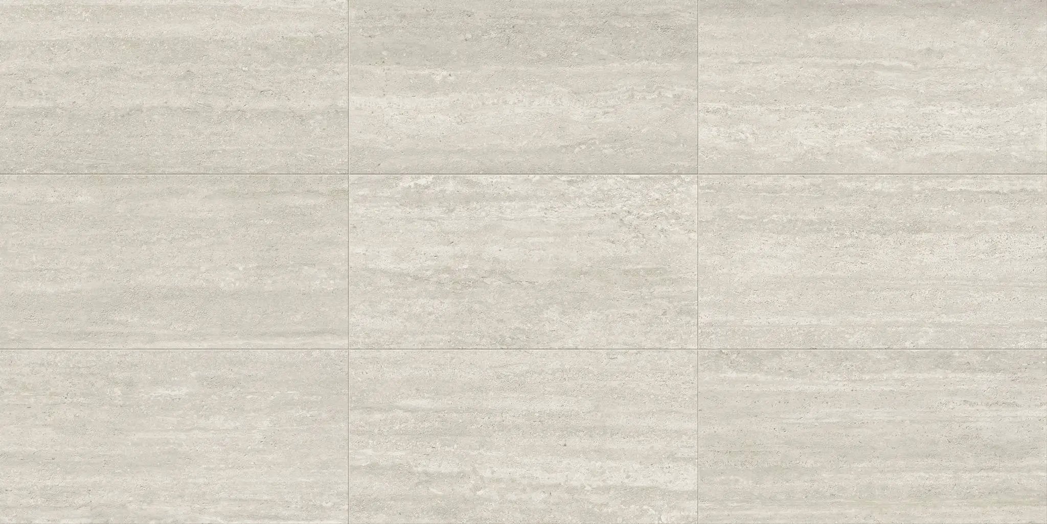 Trail Vein Cut Grey Travertine Look Porcelain Tiles 12x24 by landmarkceramics