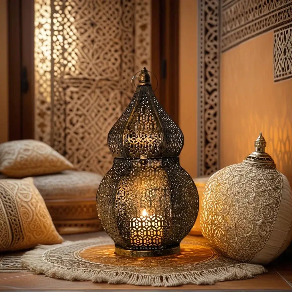 Lantern - Decorative Metal Tabletop by House Of Avana