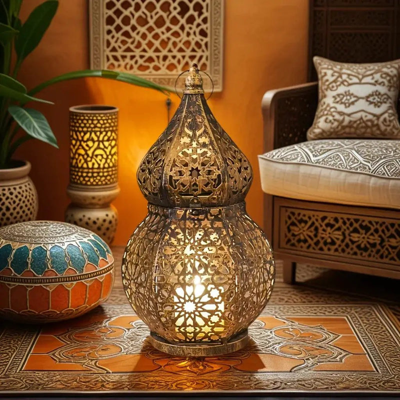 Lantern - Decorative Metal Tabletop by House Of Avana