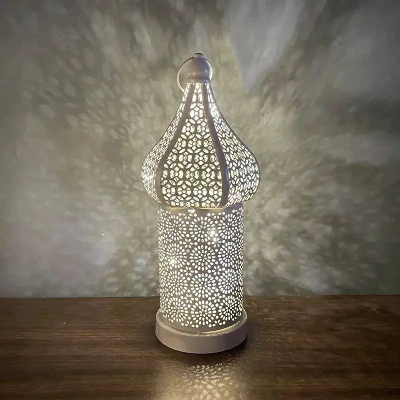 Lantern - LED Gold Wrought Iron by House Of Avana
