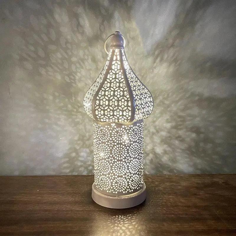 Lantern - LED Gold Wrought Iron by House Of Avana