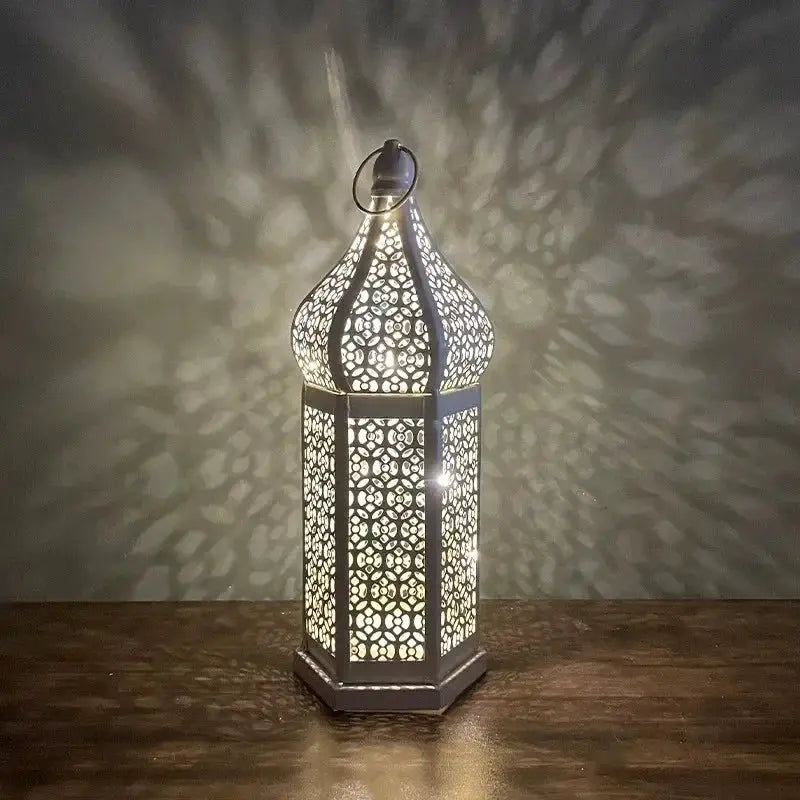 Lantern - LED Iron Moroccan Retro by House Of Avana
