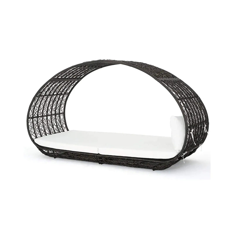 Alora Large 2-Person Abigal Outdoor Wicker Daybed With Aluminum Frame And Cushions (SAK23942) by SAKSBY WHOLESALE