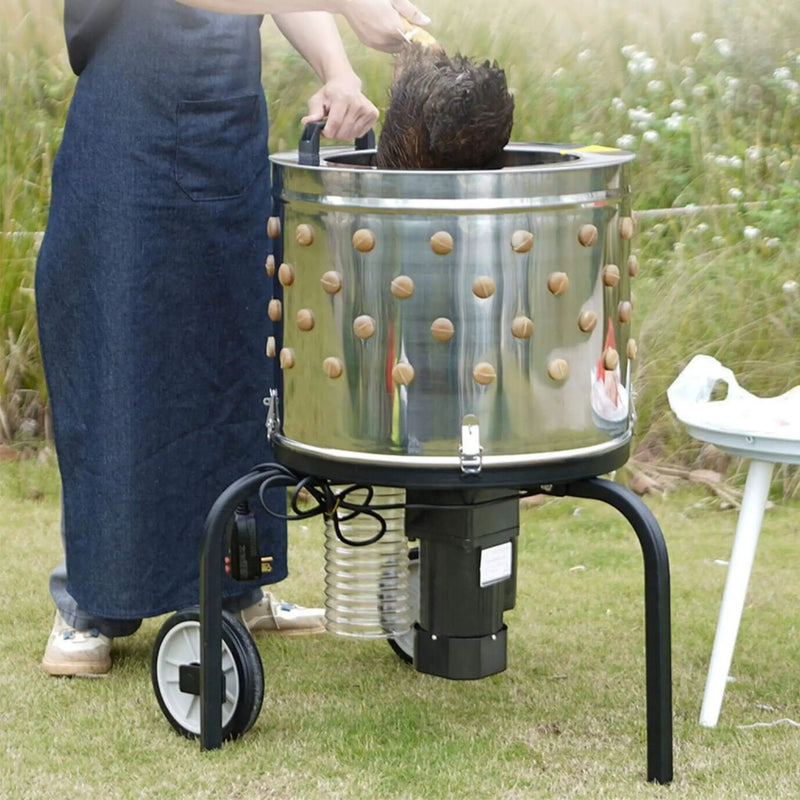 Large 20-Inch Heavy-Duty Chicken Defeathering Plucker Machine (SAK35879) by SAKSBY WHOLESALE