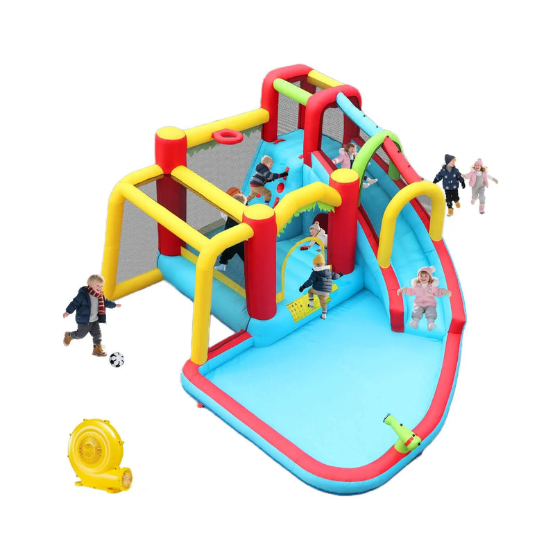 Large 7-In-1 Inflatable Water Slide Bouncer Pool With Climbing Wall (SAK60841) by SAKSBY WHOLESALE