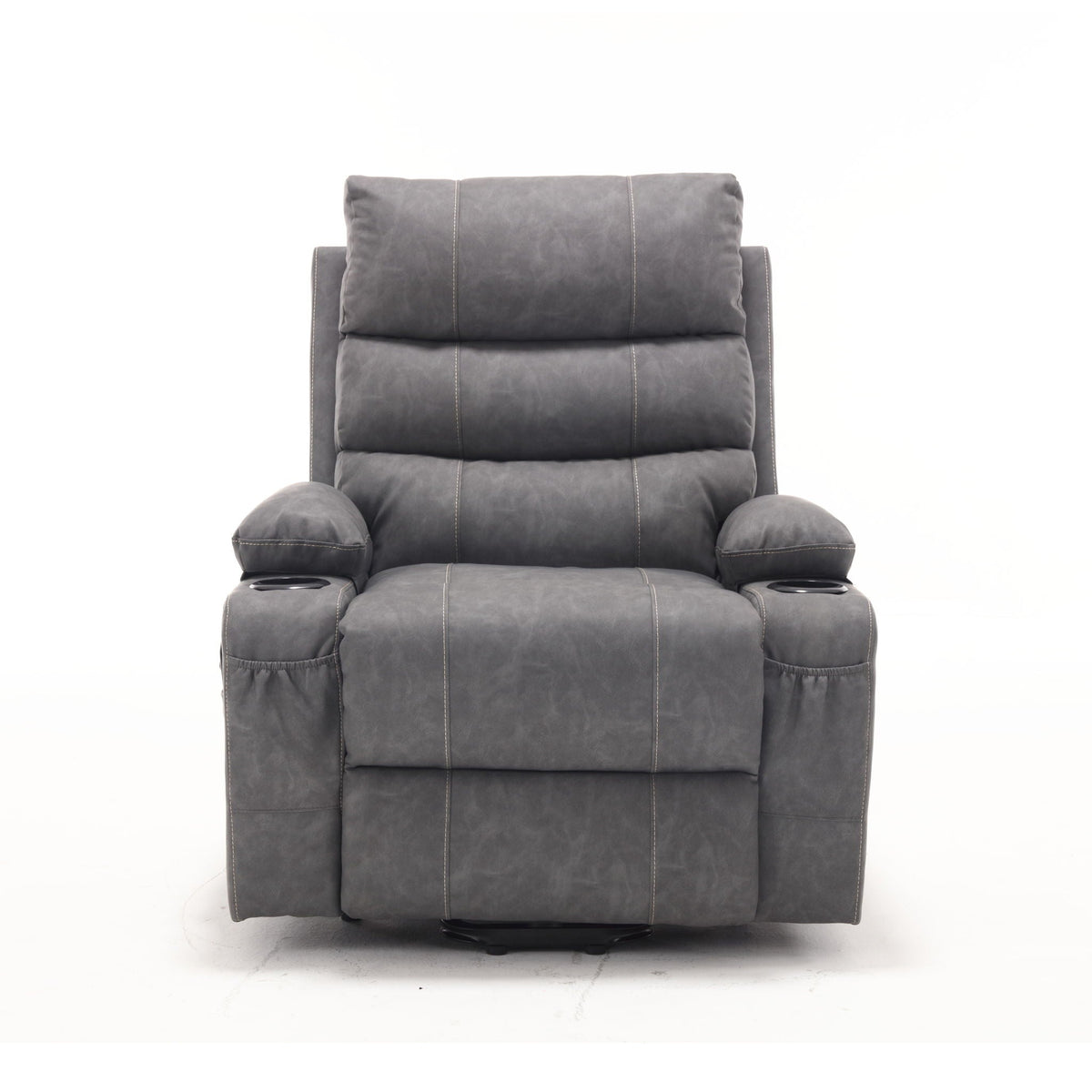 Large Electric Power Lift Recliner Chair with Massage and Heat - Faux Leather, photo 3 of 12