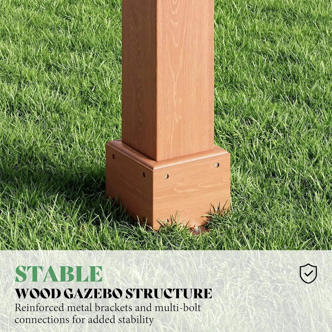 Alora Large Outdoor Cedar Wood Pergola Kit With Slatted Roof (SAK31064) by SAKSBY WHOLESALE