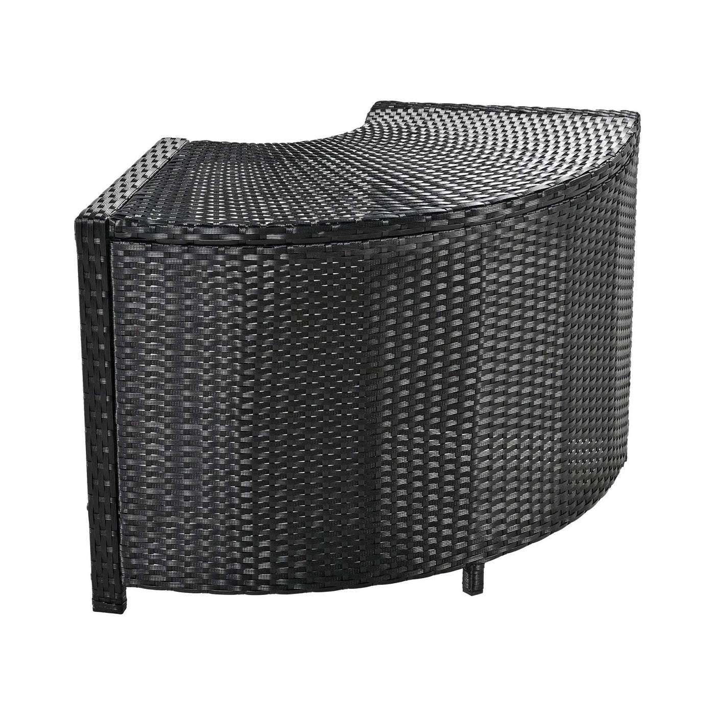 Large Outdoor Quadrilateral Spa Surround Rattan Sectional Sofa Set With Storage Compartments (SAK80217) by SAKSBY WHOLESALE