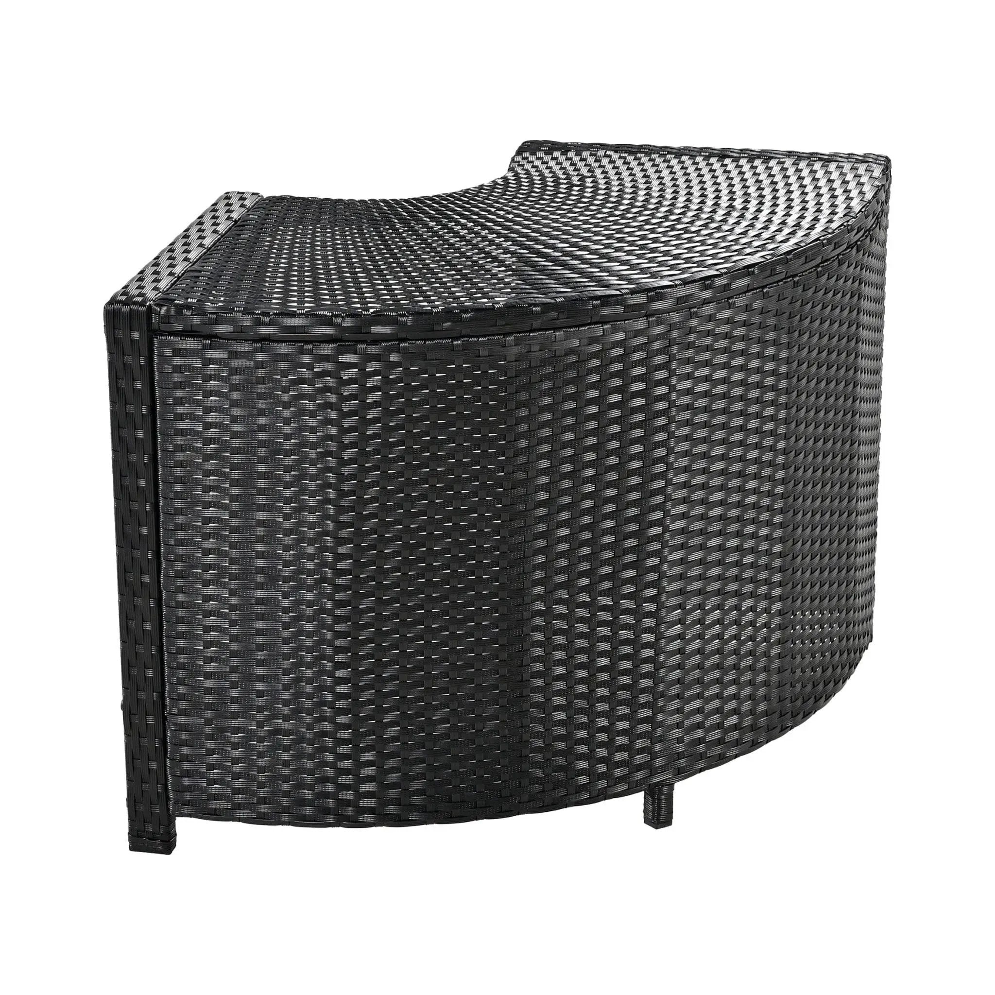Alora Large Outdoor Quadrilateral Spa Surround Rattan Sectional Sofa Set With Storage Compartments (SAK80217) by SAKSBY WHOLESALE
