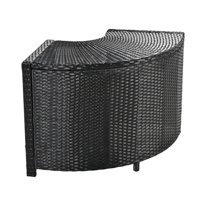 Alora Large Outdoor Quadrilateral Spa Surround Rattan Sectional Sofa Set With Storage Compartments (SAK80217) by SAKSBY WHOLESALE