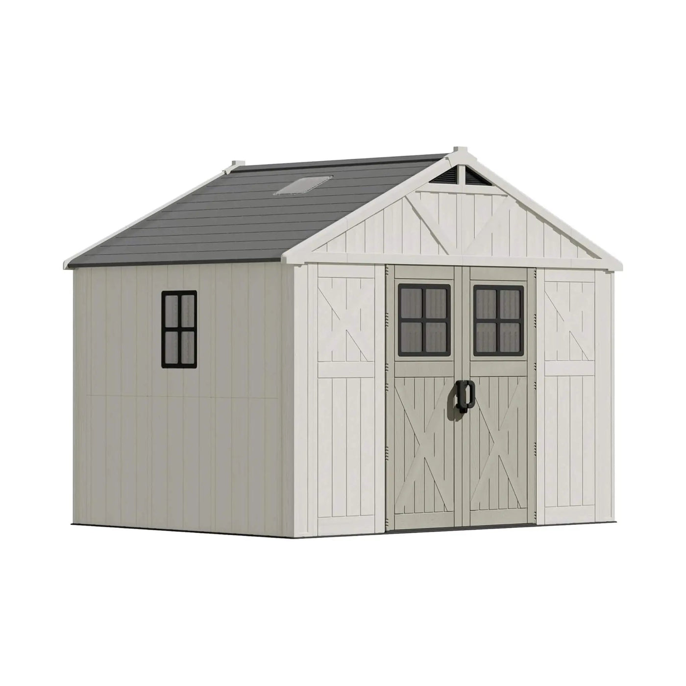 Alora Large Resin Outdoor Storage Shed With Floor, Windows, And Lockable Door (SAK98421) by SAKSBY WHOLESALE