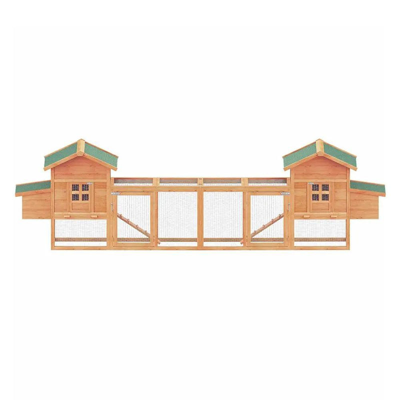 Large 160-Inch Wooden Backyard Hen Chicken Coop Enclosure W/ Nest Box & Run (SAK96451) by SAKSBY WHOLESALE