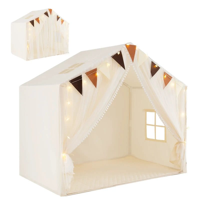 Large Toddler Playhouse Tent with Door Curtains Windows by DirectDeals