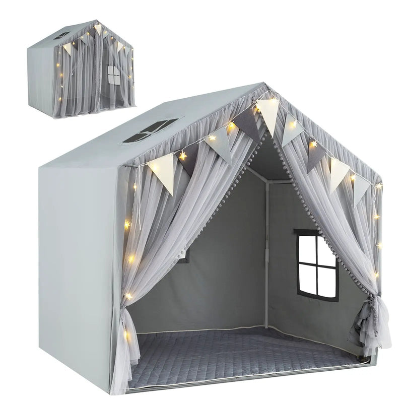 Large Toddler Playhouse Tent with Door Curtains Windows by DirectDeals