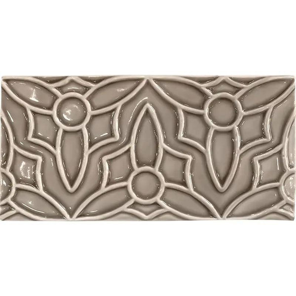 Latte Glossy Barcelona Ceramic Accent Tiles 4x8