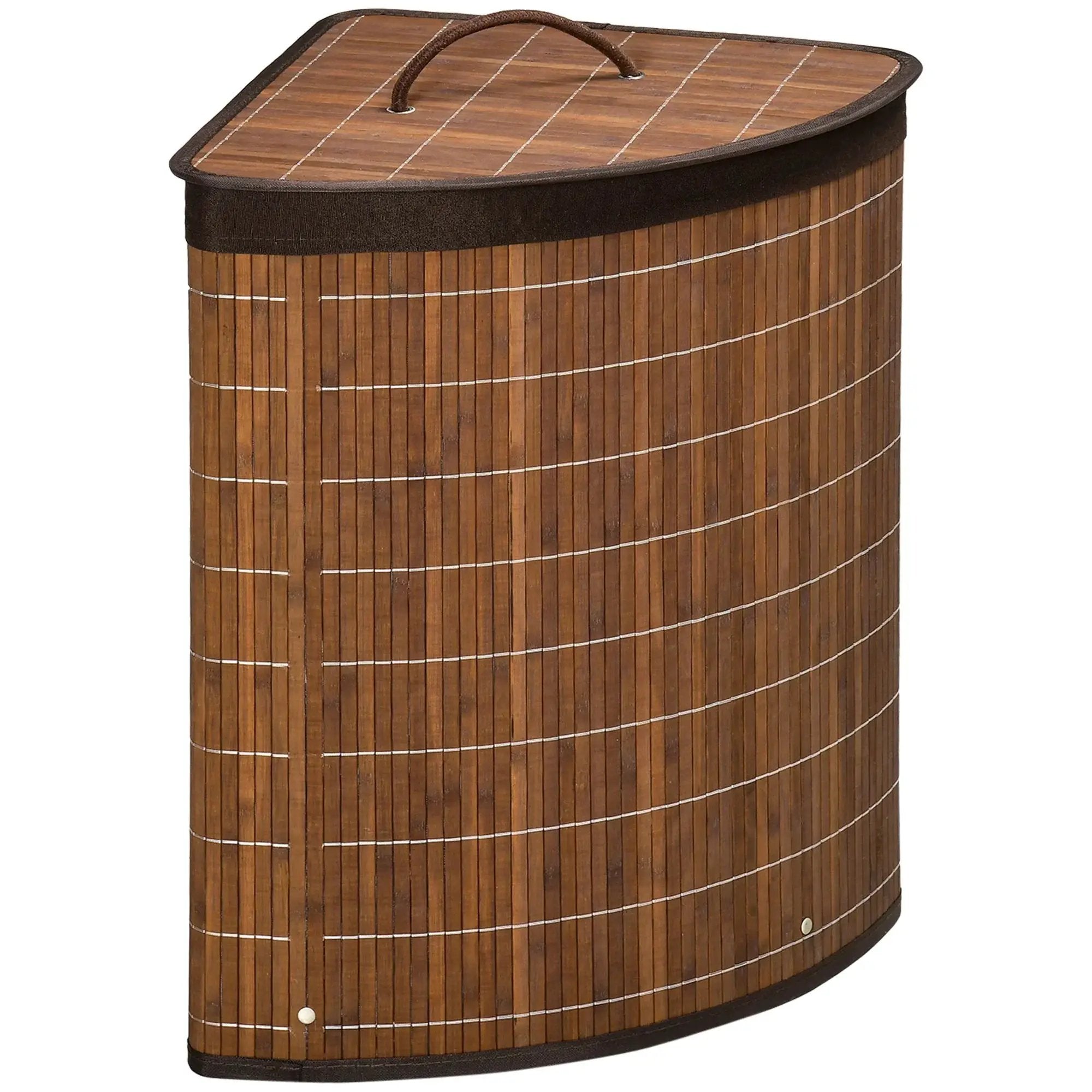 Laundry Basket - Removable Brown 38x38x57cm by House Of Avana