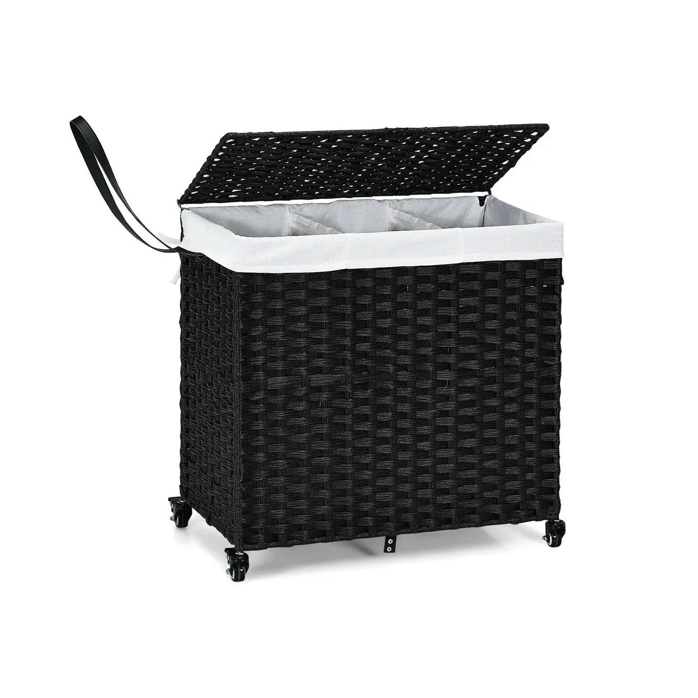 Laundry Hamper with Wheels and Lid by DirectDeals