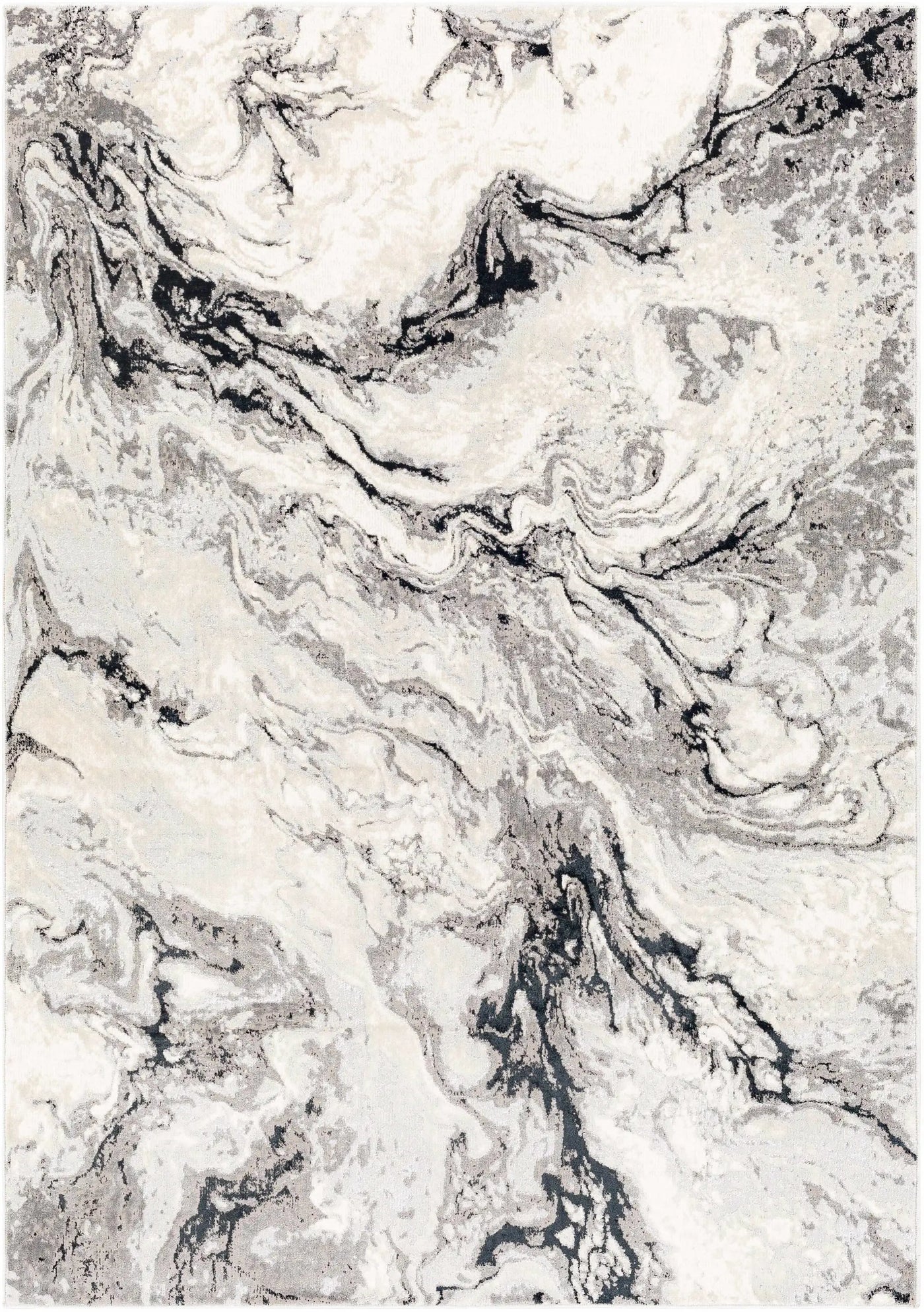 Lawigan Gray Marble Rug - Clearance by Boutique Rugs