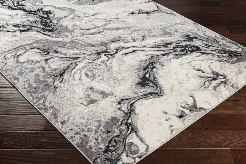 Lawigan Gray Marble Rug - Clearance by Boutique Rugs