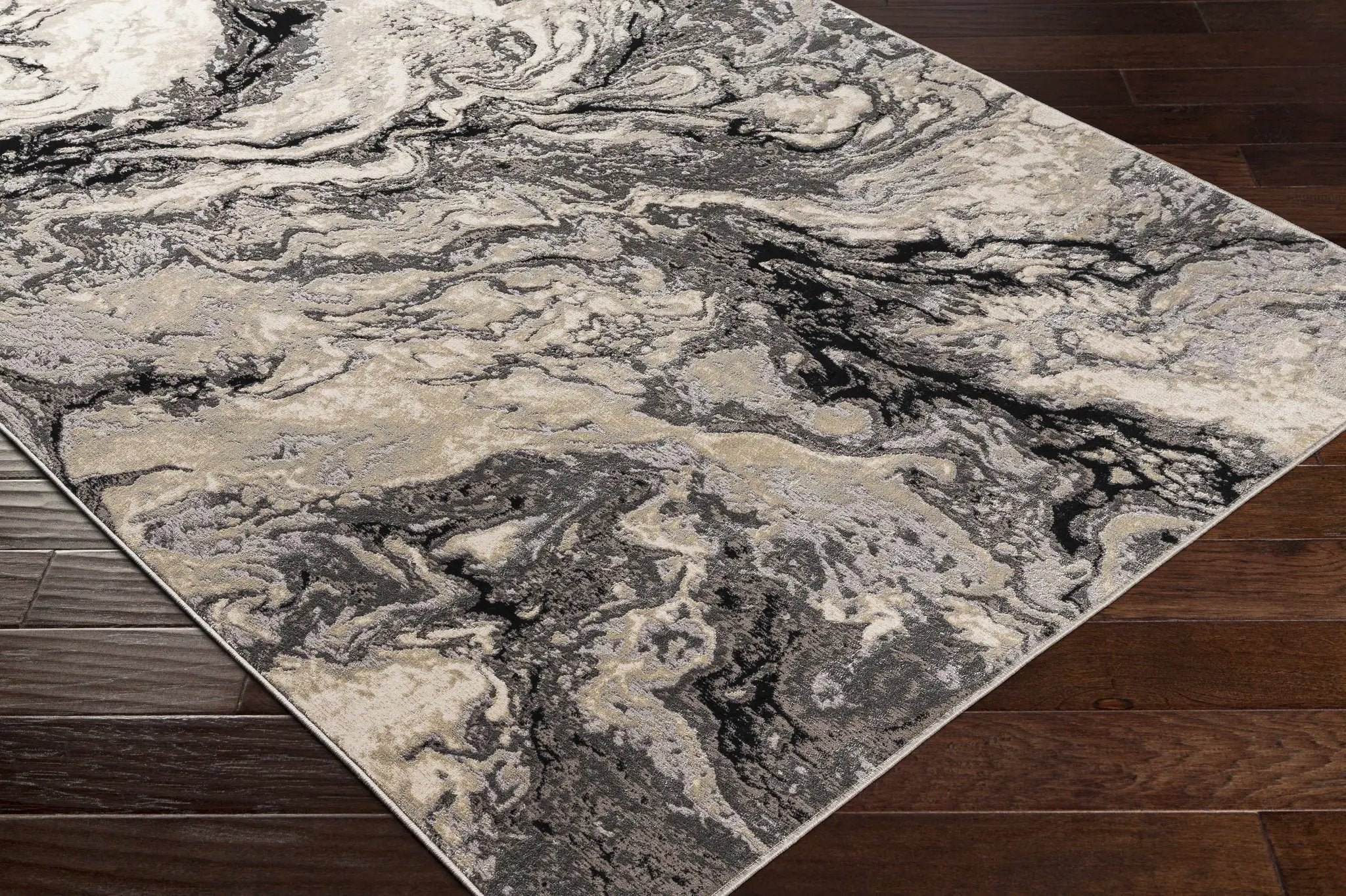 Lawigan Gray Marble Rug - Clearance by Boutique Rugs