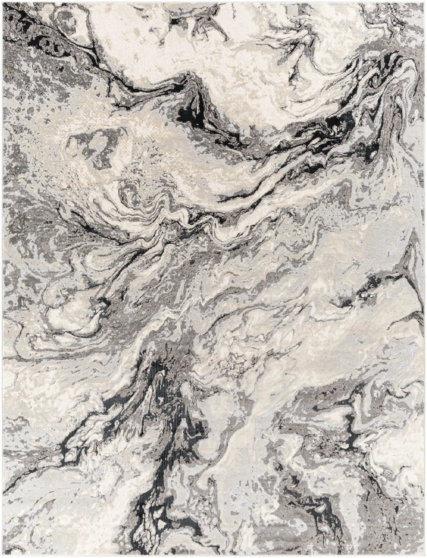Lawigan Gray Marble Rug - Clearance by Boutique Rugs