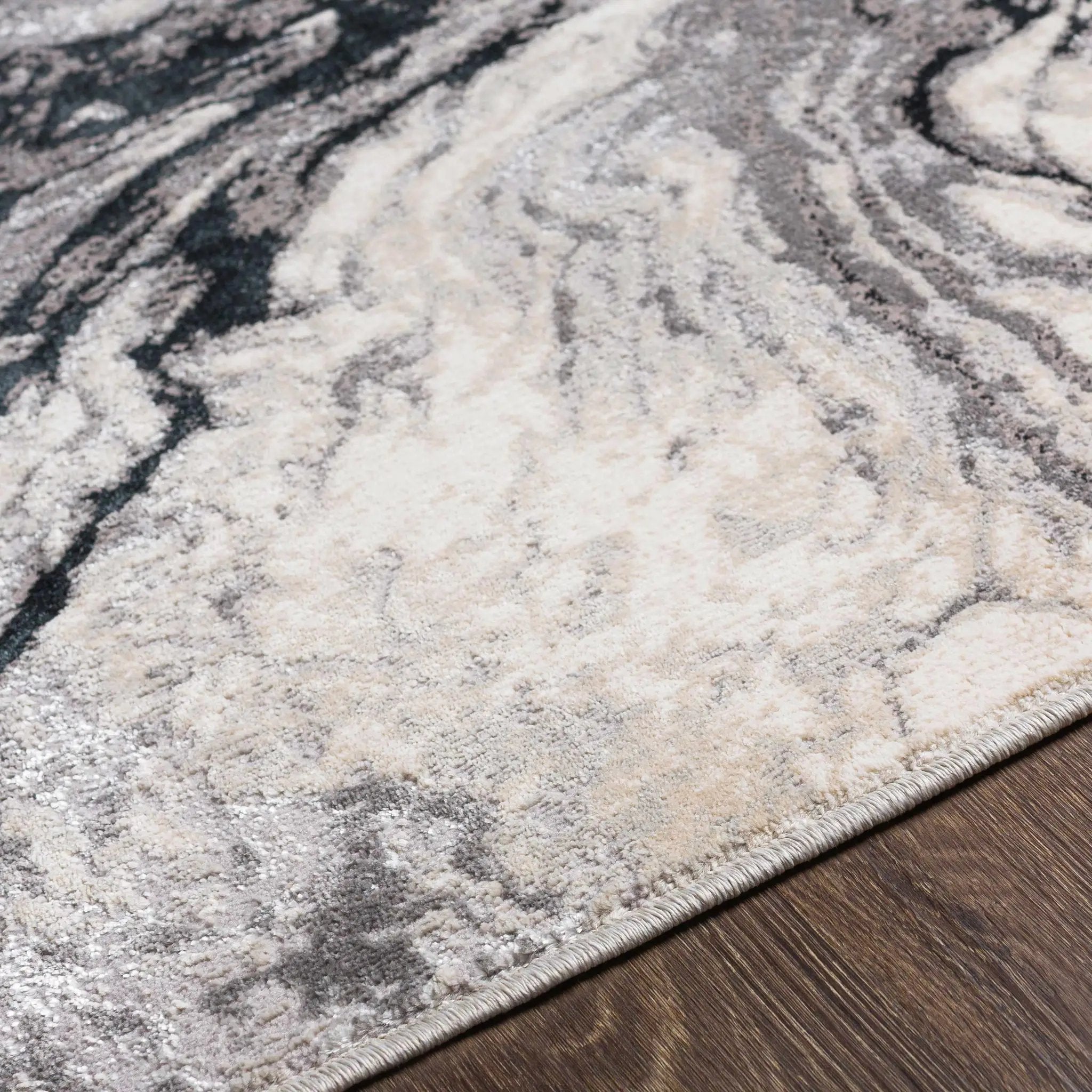 Lawigan Gray Marble Rug - Clearance by Boutique Rugs