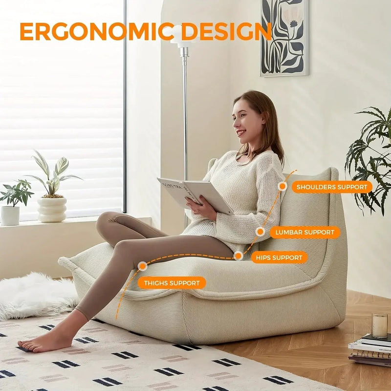 Lazy Sofa Chair, Fireside Chair Sofa Large Chair for Adults by House Of Avana