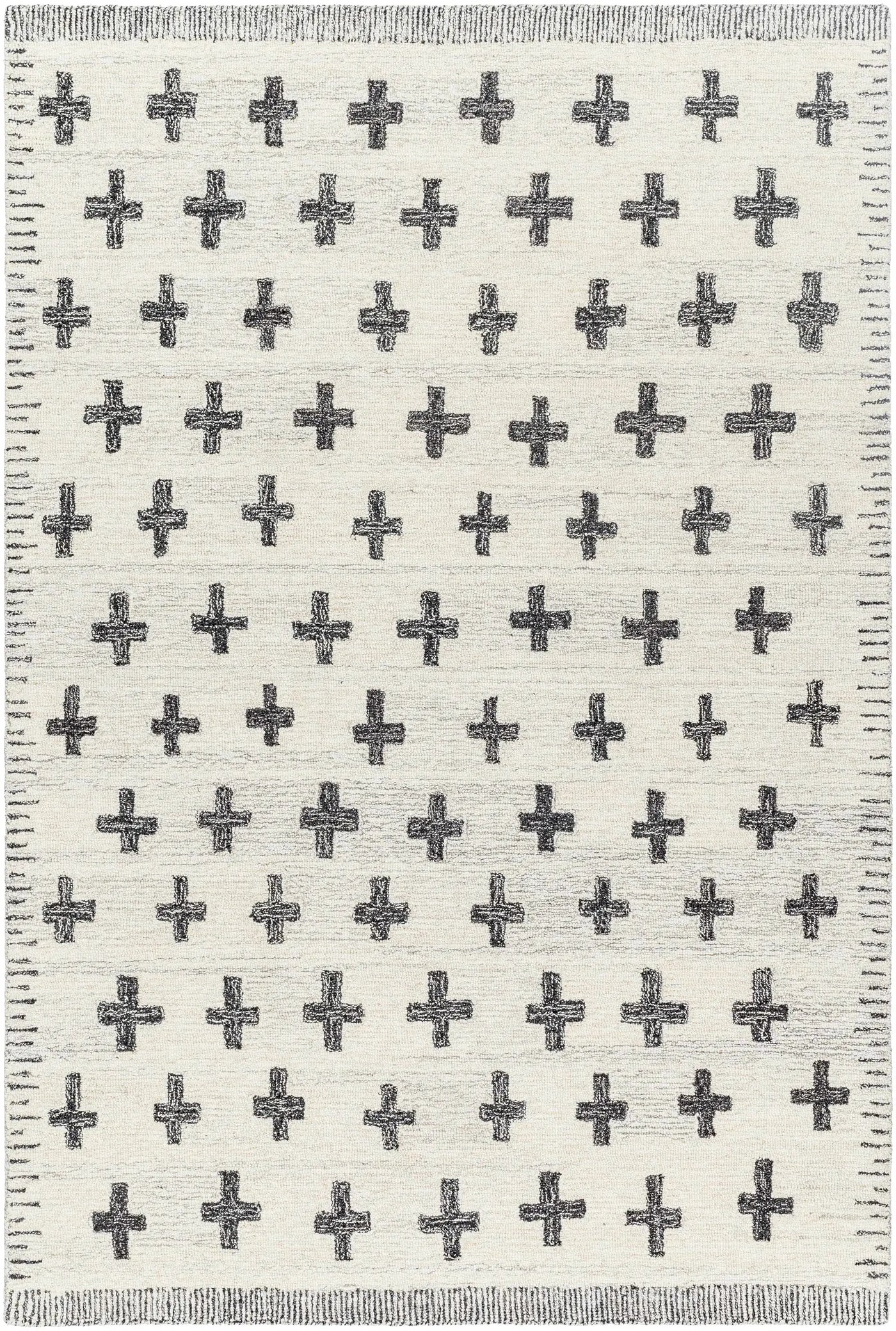 Lotta Light Silver Modern Wool Area Rug by Boutique Rugs