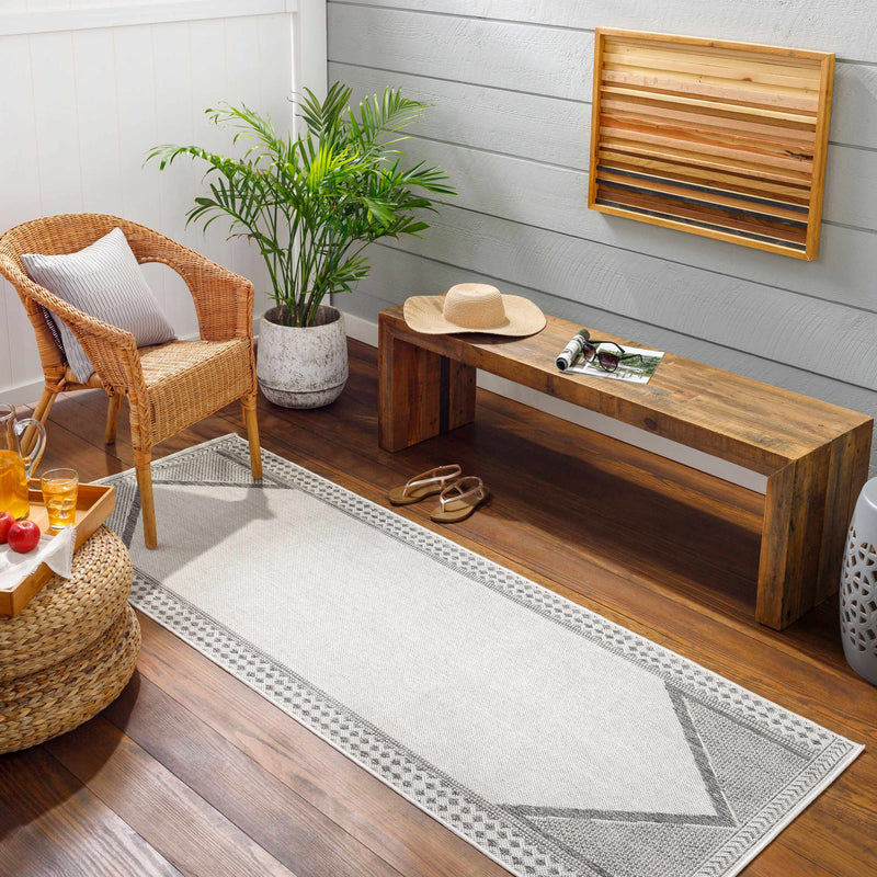 Efrem Off White Outdoor Carpet Area Rug - Clearance by Boutique Rugs
