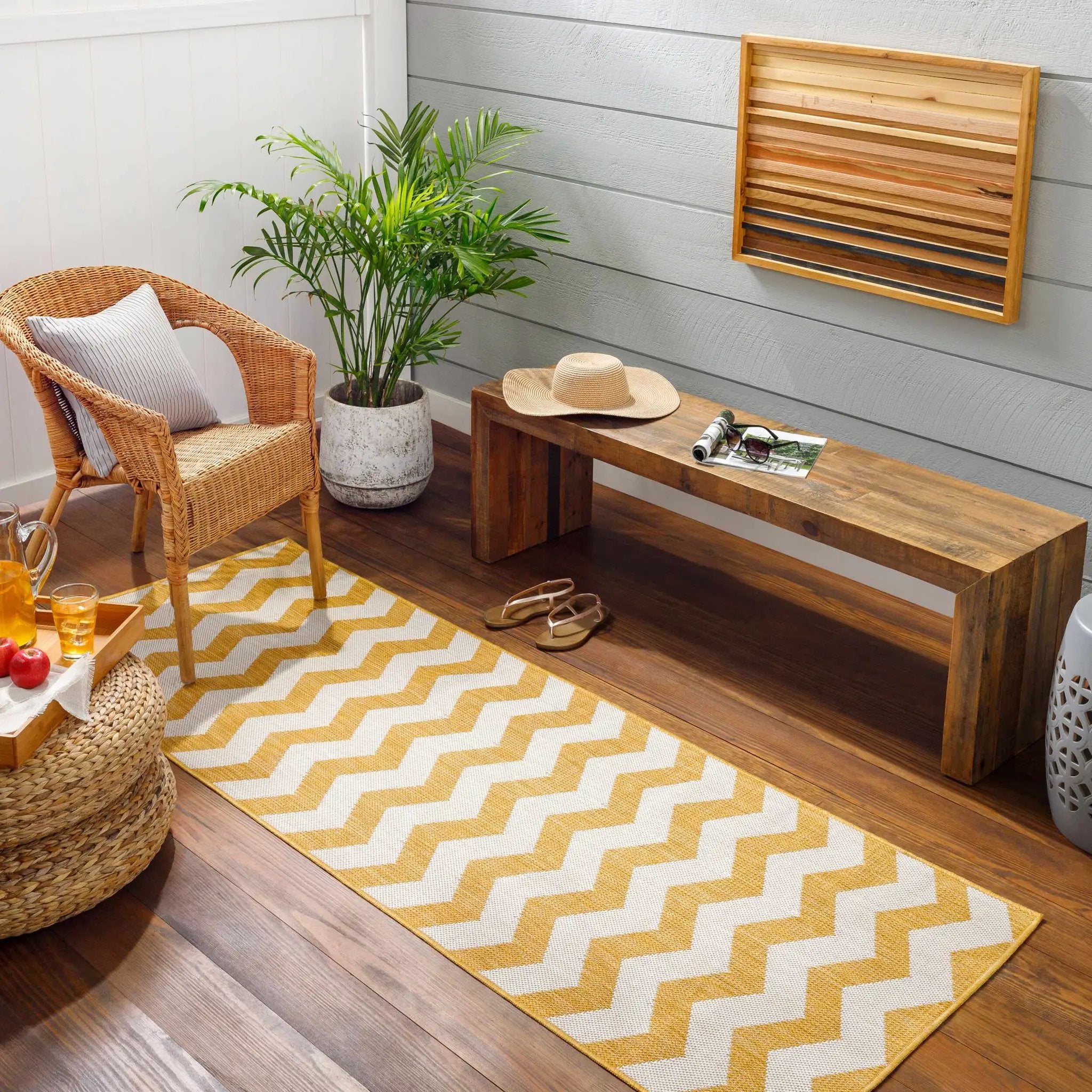 Cheri Bone Outdoor Carpet Area Rug - Clearance by Boutique Rugs