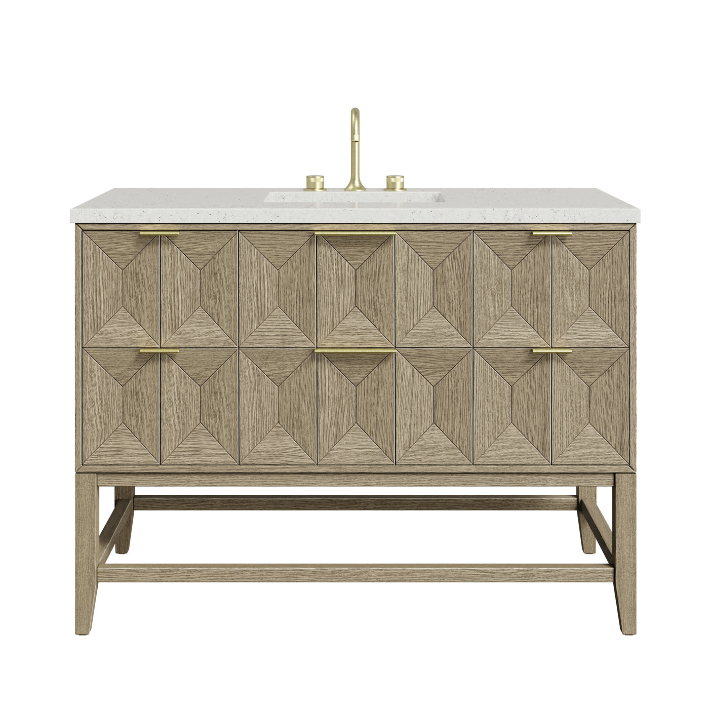 James Martin Emmeline 48" Single Bathroom Vanity, Pebble Oak by James Martin
