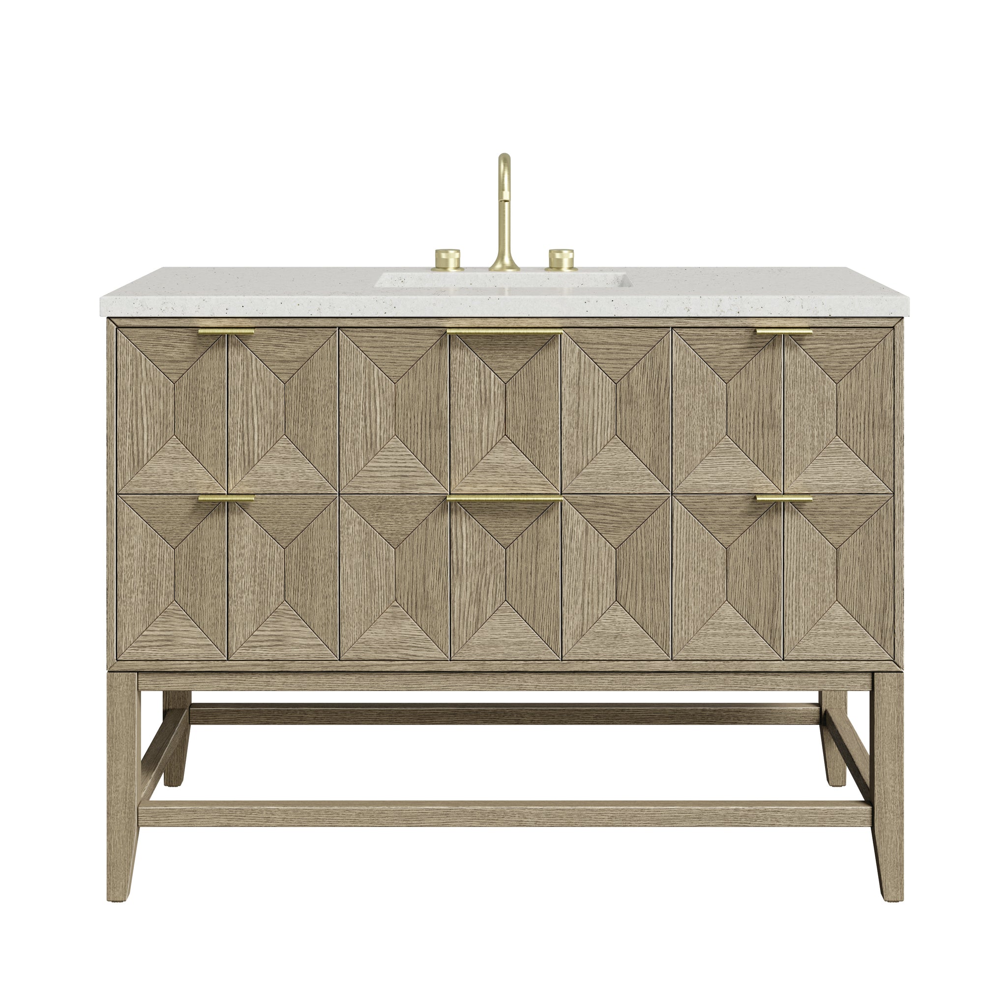 James Martin Emmeline 48" Single Bathroom Vanity, Pebble Oak by James Martin