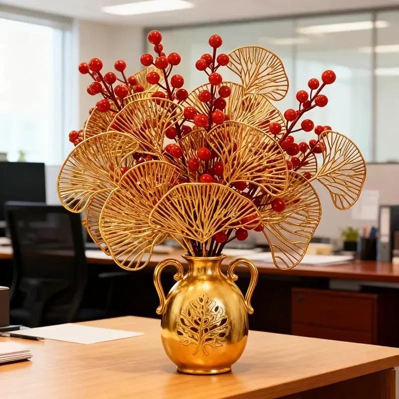 Leaves - Artificial Golden-Yellow Fall by House Of Avana