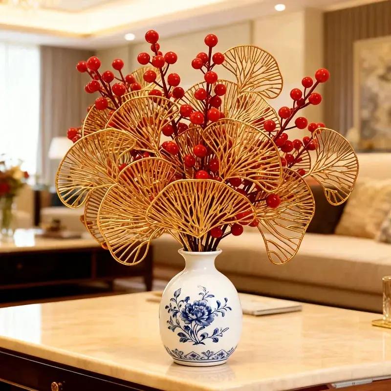 Leaves - Artificial Golden-Yellow Fall by House Of Avana