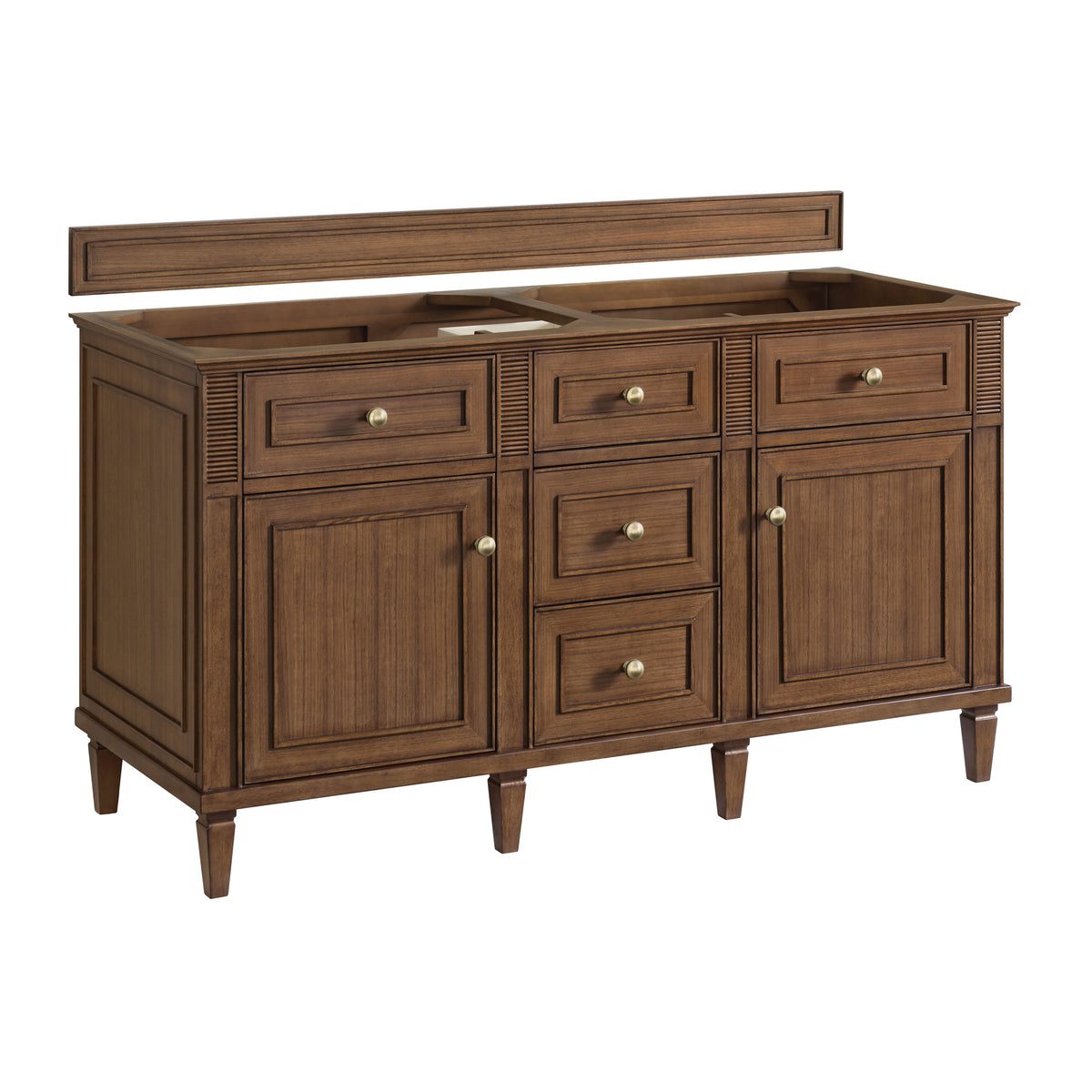 James Martin Lorelai 60" Double Bathroom Vanity, Mid-Century Walnut, view 20