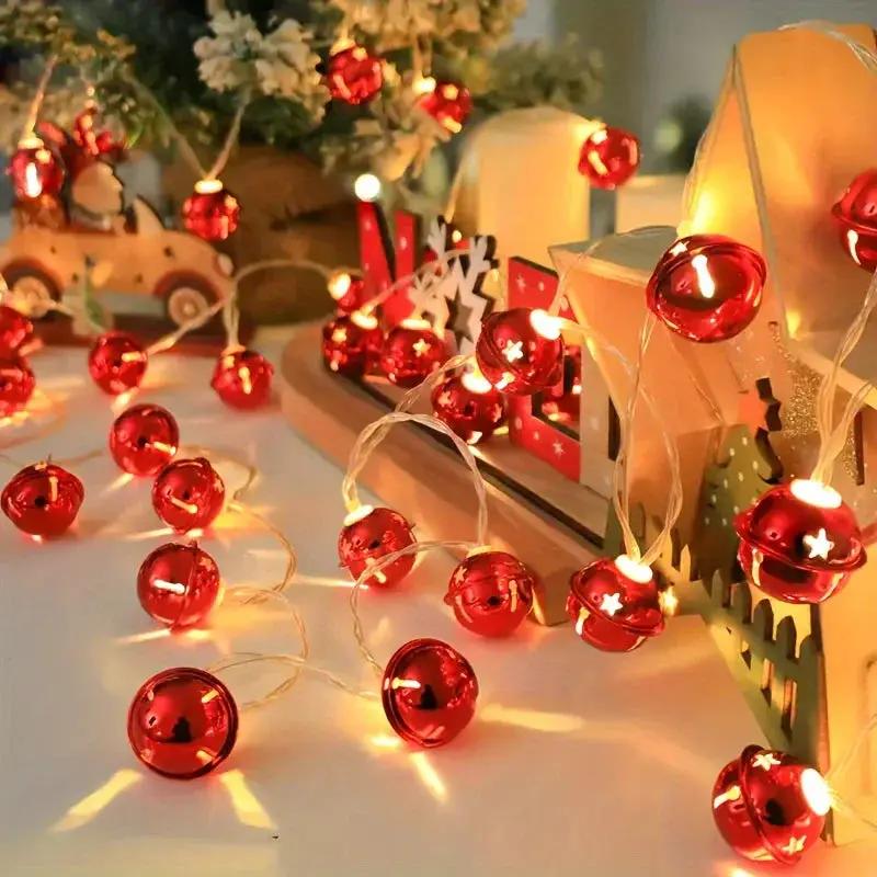 LED Bell Light Strand, 2m Long, 10 Lights for Home and Christmas Decor by House Of Avana