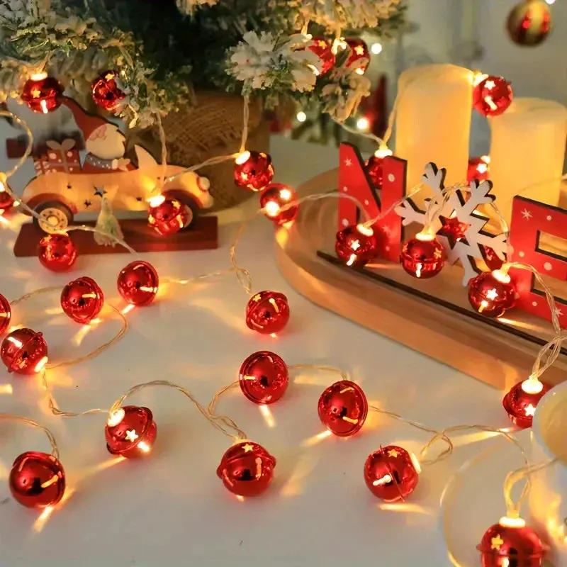 LED Bell Light Strand, 2m Long, 10 Lights for Home and Christmas Decor by House Of Avana