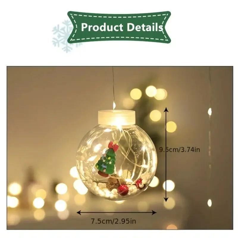 LED Christmas Curtain Lights with Copper Wire & Wishing Ball by House Of Avana