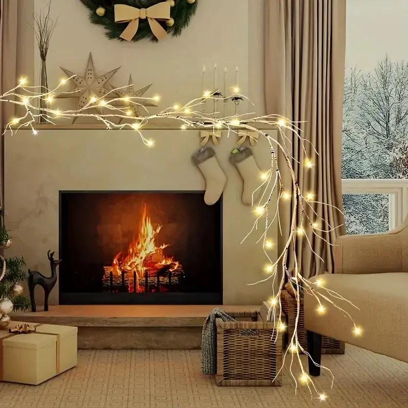 LED Christmas Lights Warm White Battery Operated Indoor Outdoor Decoration by House Of Avana