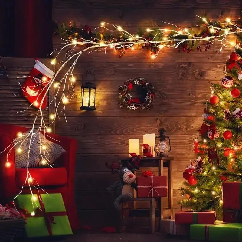 LED Christmas Lights Warm White Battery Operated Indoor Outdoor Decoration by House Of Avana