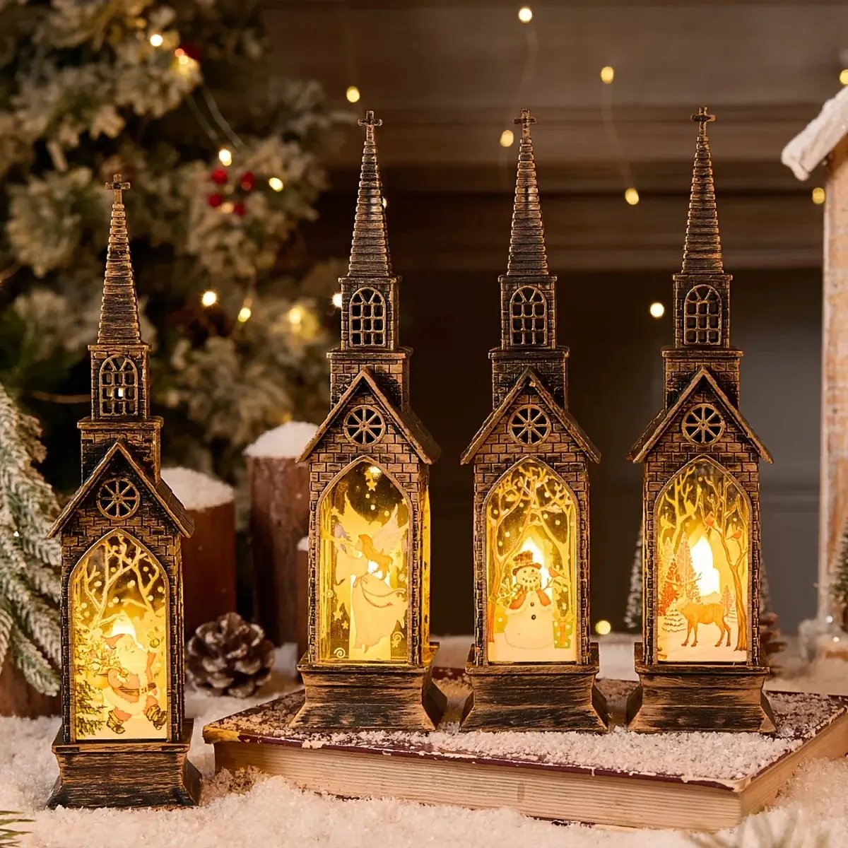 LED Electronic Candle Lights with Realistic Flame Effect by House Of Avana