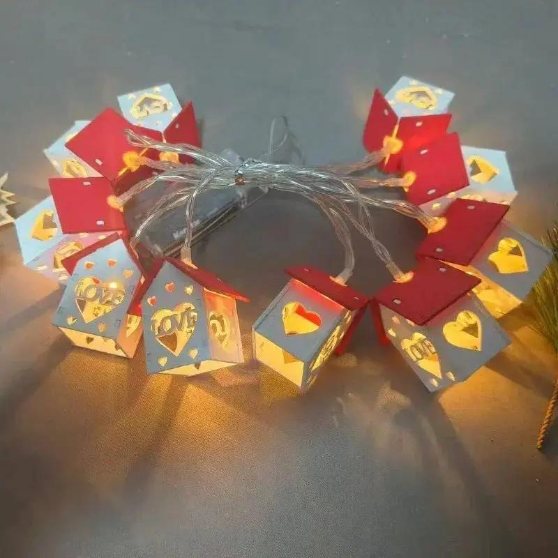 LED Fairy Lights Red Battery Operated String Lights by House Of Avana